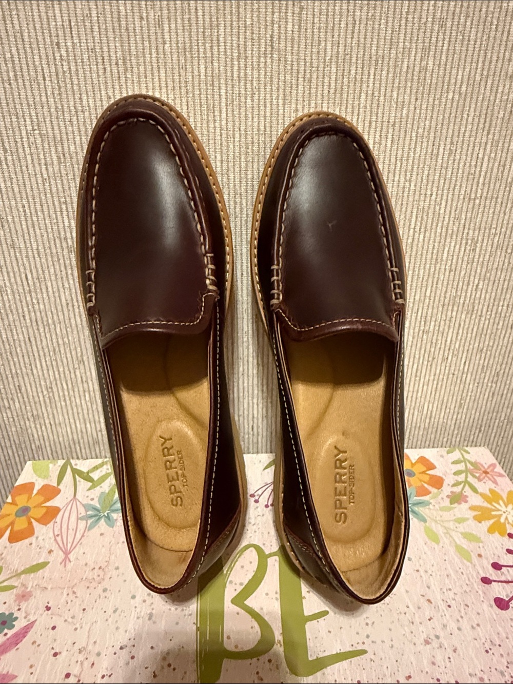 Wmn’s Sperry Dark Brown Leather Penny Loafers